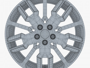 car rim wheel 18 silver gen 1 Modello 3D