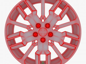 car rim wheel 18 silver gen 1 Modello 3D