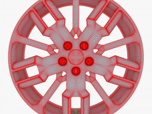 car rim wheel 18 silver gen 1 3D Model