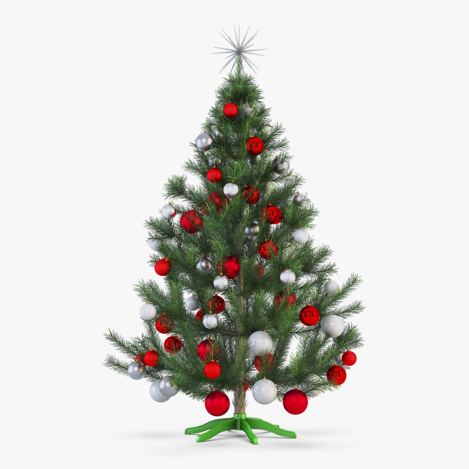 christmas tree 150cm v 1 3D Model .c4d .max .obj .3ds .fbx .stl .blend