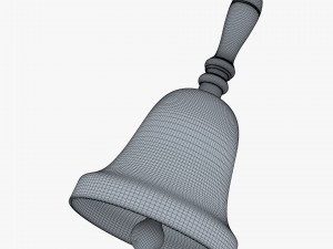 gold hand bell v 1 Model 3D