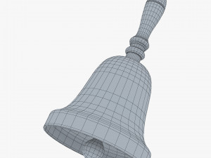 gold hand bell v 1 Model 3D