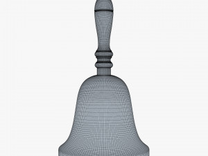 gold hand bell v 1 Model 3D