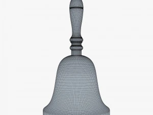 gold hand bell v 1 3D Model