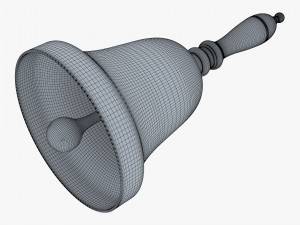 gold hand bell v 1 Model 3D