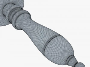 gold hand bell v 1 3D Model