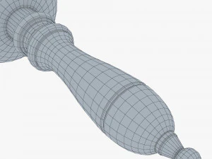 gold hand bell v 1 3D Model