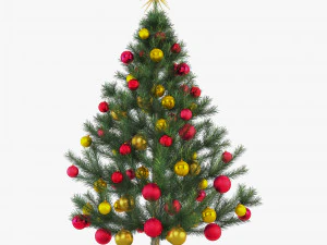 albero di natale 150 cm v 2 Modello 3D