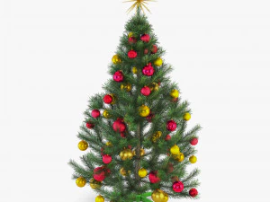 albero di natale 150 cm v 2 Modello 3D