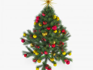 albero di natale 150 cm v 2 Modello 3D