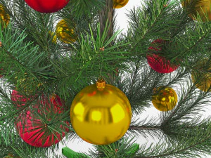 albero di natale 150 cm v 2 Modello 3D