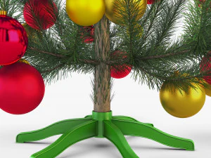 albero di natale 150 cm v 2 Modello 3D