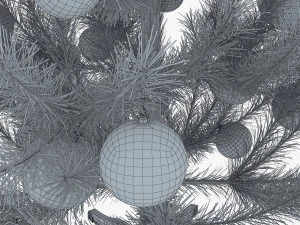 albero di natale 150 cm v 2 Modello 3D