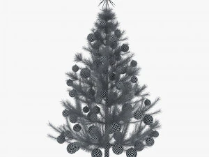 albero di natale 150 cm v 2 Modello 3D