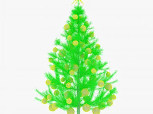 albero di natale 150 cm v 2 Modello 3D