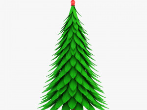 cartoon christmas tree v 1 Modelo 3D