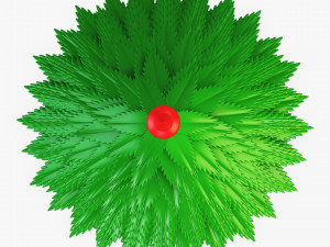 cartoon christmas tree v 1 Modelo 3D