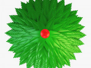 cartoon christmas tree v 1 3D Model