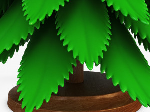 cartoon christmas tree v 1 Modelo 3D