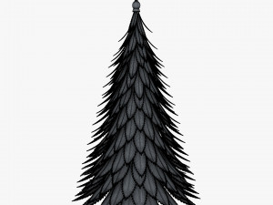 cartoon christmas tree v 1 Modelo 3D