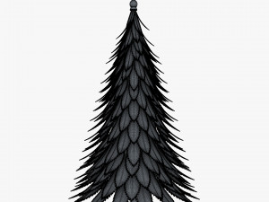 cartoon christmas tree v 1 Modelo 3D
