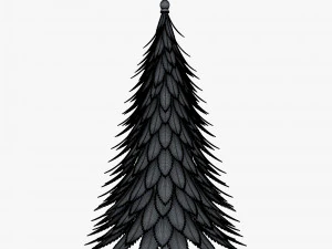 cartoon christmas tree v 1 3D Model