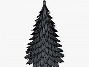 cartoon christmas tree v 1 Modelo 3D