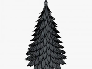 cartoon christmas tree v 1 3D Model