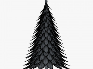 cartoon christmas tree v 1 Modelo 3D