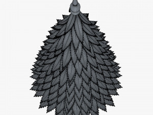 cartoon christmas tree v 1 Modelo 3D