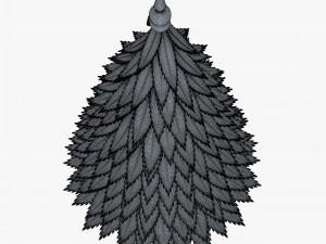 cartoon christmas tree v 1 3D Model