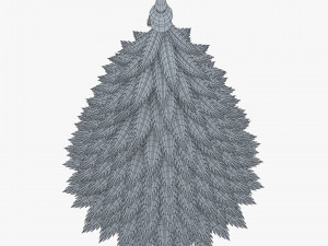 cartoon christmas tree v 1 Modelo 3D
