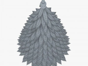 cartoon christmas tree v 1 3D Model