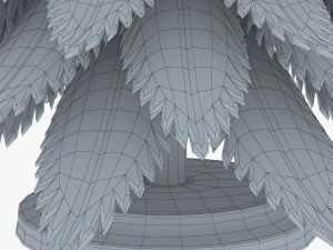 cartoon christmas tree v 1 3D Model