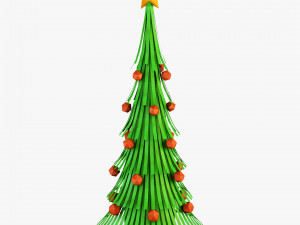 christmas tree paper v 1 Modelo 3D