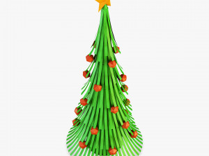 christmas tree paper v 1 Modelo 3D