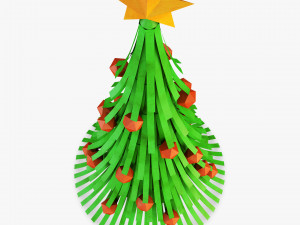 christmas tree paper v 1 Modelo 3D