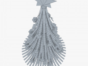 christmas tree paper v 1 Modelo 3D