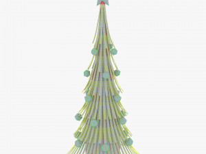 christmas tree paper v 1 Modelo 3D