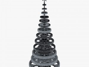 stylized gear christmas tree v 1 3D Model