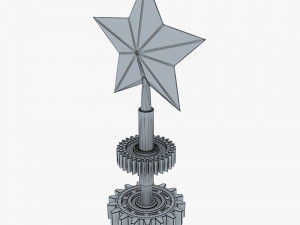 stylized gear christmas tree v 1 3D Model