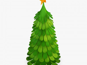 christmas tree paper v 2 Model 3D
