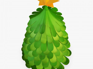 christmas tree paper v 2 Model 3D