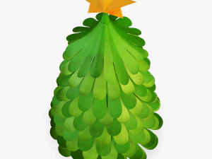 carta per albero di natale v 2 Modello 3D