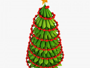 christmas tree paper v 3 3D Model
