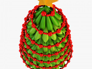 christmas tree paper v 3 3D Model