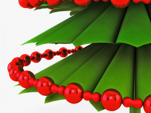 christmas tree paper v 3 3D Model