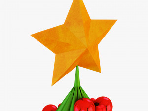 christmas tree paper v 3 3D Model