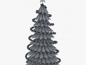christmas tree paper v 3 3D Model