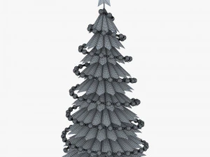 christmas tree paper v 3 3D Model